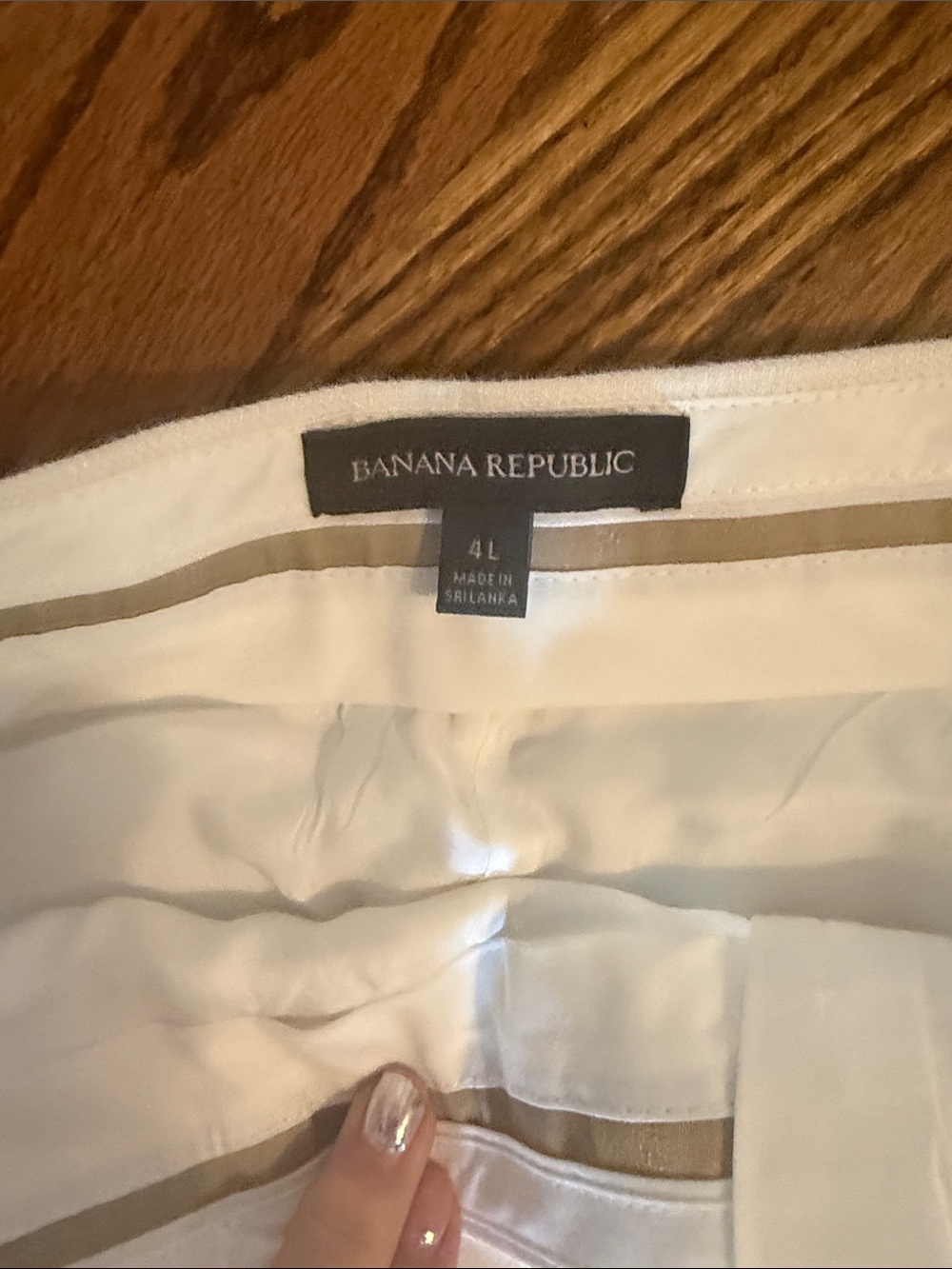 Women's white Tuxedo Wide-Leg Linen Pants - Picture 2 of 11